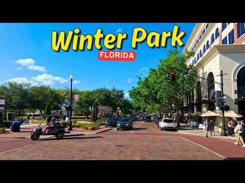 Winter Park Florida Driving Through