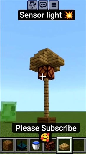 How to create a sensor light in Minecraft #minecraft #shorts