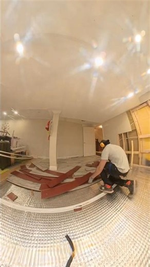 Floor laminate removal.