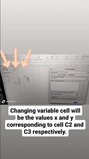Linear programming with Excel Solver#shortsvideo#education#shortsfeed#mathematics#tech#technology