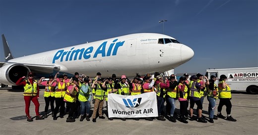 Amazon Air's largest hub in the world is at CVG. For the first time, women completely ran the show