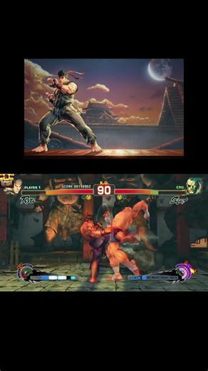 Street Fighter 5 : Ryu Vs. Sagat Hard #streetfighter #streetfighterv #playstation5