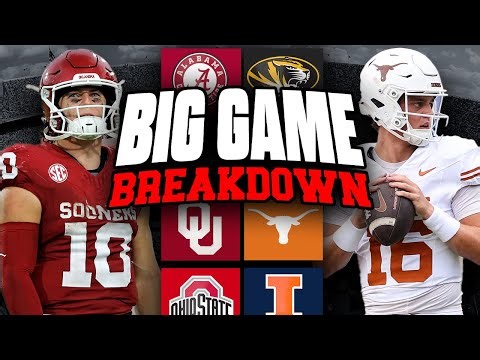 Big Game Breakdown: Keys To The Game For Oklahoma-Texas, Alabama-Missouri and More! | Cover 3