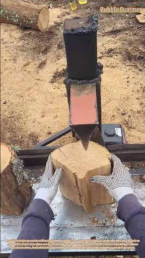 Efficacité dans le fendage du bois : traitement mécanisé du bois de chauffage
