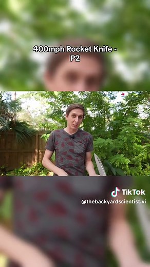 400mph Rocket Knife - P2 Experiment | Backyard Scientist