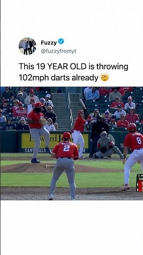 throwing 102mph at 19 😳
