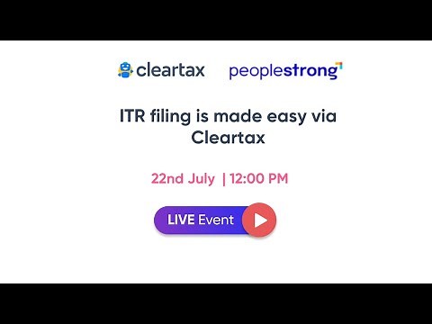 ITR filing made easy via Cleartax