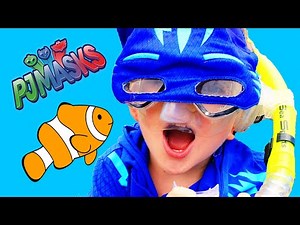 PJ Masks CATBOY NOT AFRAID OF WATER! Catboy Sees Tropical Fish Snorkeling Full Episodes
