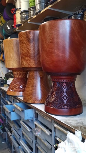 Just a very very little sneak peak from the huge and most special project and djembe series project in progress! Few more pics very soon. Get ready! 😎 #djembemafia #djembe #djembedrums #djembelove #djembedrum #djembes #drums #drum #drumbuilder #customdrumbuilder #percussion #africa #buy #buyart #art #buydrums #djembeporn #djembefola #stainless #style #stainlesssteel #djembeforsale #music #design #wood #woodworking | DjembeMafia.com