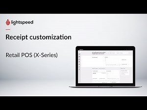 Receipt customization