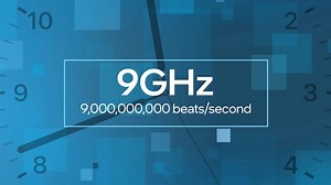 Did Intel just break a world speed record? ⚡🚀 A team of so-called “overclockers” from Asus in Taiwan, recently pushed the 13th Gen Intel Core processor to a fastest-ever internal clock speed of 9 gigahertz – or 9 billion beats per second. What does 9 billion beats per second mean? This short video might help visualize that large number. | We Are Intel