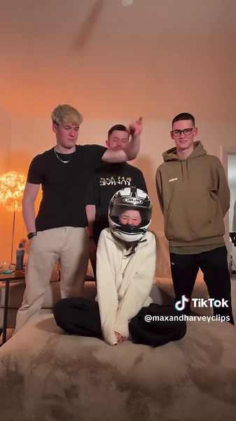 The Helmet Game. @Max And Harvey #helmetgame #comedy #challenge #hollyh #siblings #twins