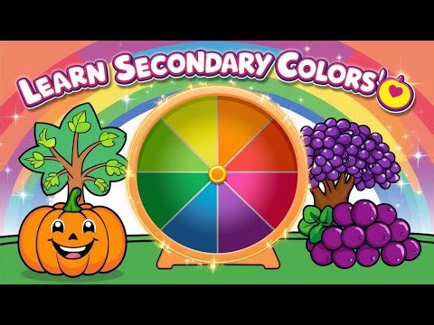 Learn Secondary Colors! 🟠🟢🟣 | Fun & Easy Color Mixing for Kids - Watch Now!