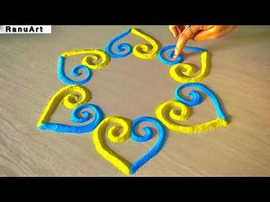 simple kolam designs 🌼 how to make a rangoli🌼 rangoli designs for diwali easy and beautiful✨Ranu Art