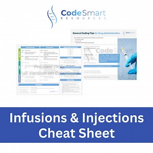 Infusions and Injections Medical Coding Cheat Sheet - Etsy Australia