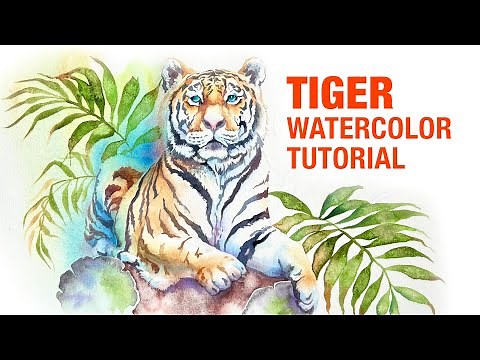 TIGER 🐯 Watercolor Tutorial