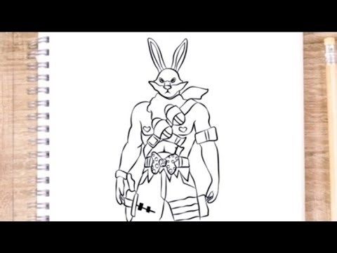 FREE FIRE DRAWING BUNNYWARRIOR BUNDLE - HOW TO DRAWFREE FIRE - Gambar Free Fire