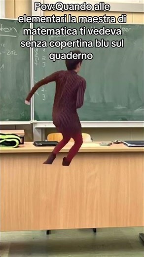 When in elementary school the math teacher saw you without the blue cover on your notebook 📔: