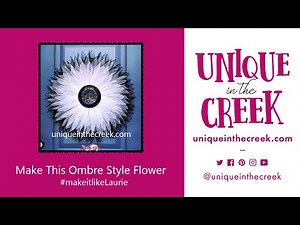 Rolled Petal | DIY Ombre Deco Mesh Flower Wreath on UITC Large Board