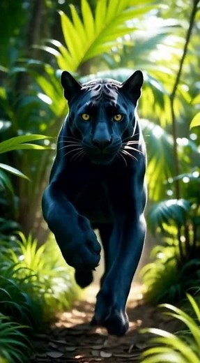 Woman Transforms into a Powerful Black Panther | Jungle Metamorphosis