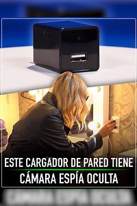 Este cargador de pared tiene cámara espía oculta Maggie Magaña | Badabun