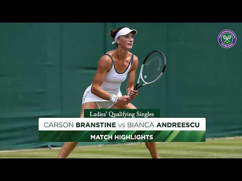 Captivating Canadian Clash | Carson Branstine vs Bianca Andreescu | Highlights | Wimbledon 2025