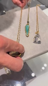 Discover the unseen. Bearing one-of-a-kind stones of pink and yellow tourmaline, rough emerald sourced from Colombia, and intricate dendritic quartz, these exquisite necklaces from Robert’s Rare Stone Collection are opulence at its finest ✨ #tateossian #discovertateossian #luxuryjewelry #mensjewelry #rarestone #rare #tourmaline #emerald #dendriticquartz | Tateossian London