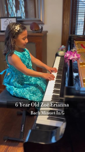 6 year old Zoë Erianna plays Bach's Minuet in G. She has only been playing for about 1 yr 1/2. Zoë also writes songs, sings, and plays jazz music. Follow along & be a part of her exciting musical journey. ✨🙏🏼💕☺️ #childprodigy #prodigy #musician #piano #perfectpitch #pitchperfect #pianoprodigy #smartkid #gifted #giftedkids #filipina #pinay #amazingkid #superstar #bach | Zoe Erianna