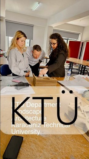 Irish landscape architect Peter Donegan MSGLD at Karadeniz Technical University KTÜ Trabzon