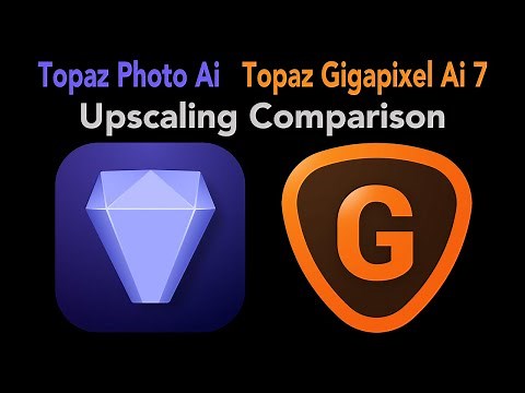 TOPAZ PHOTO AI and TOPAZ GIGAPIXEL AI (Upscaling and Enhancing Comparison)