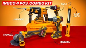 21K views · 164 reactions | Ingco Cordless 4pcs. Combo-Kit || Ingco...