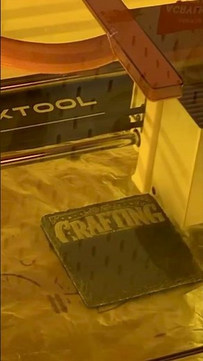 Funny? ✅ Clean? ✅ The xTool M2 makes easy work of a chuckle-worthy slate coaster. free file #xtoolm2
