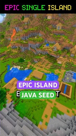 🏝️EPIC Single Island MINECRAFT SEED🌎