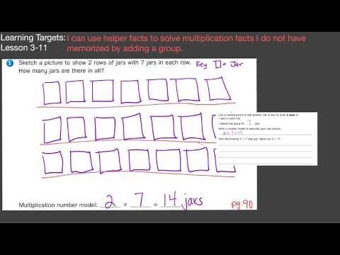 Lesson 3-11 Adding a Group (multiplication helper facts)