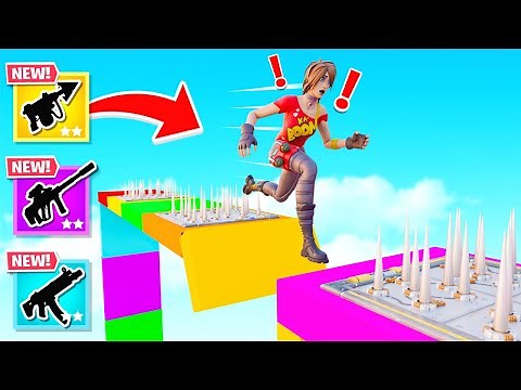 RAINBOW SPEED DEATHRUN for LOOT in FORTNITE!