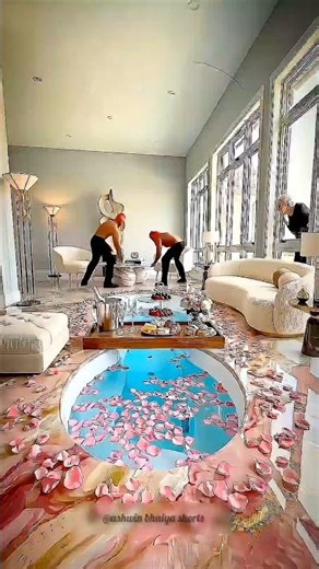 He Built a Swimming Pool Inside His House 😱🔥#shorts
