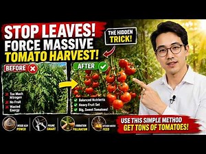 🍅 Why Your Tomato Plant Has NO Tomatoes! 😱 The Hidden Trick to Force Massive Fruit Production 🌿🍅