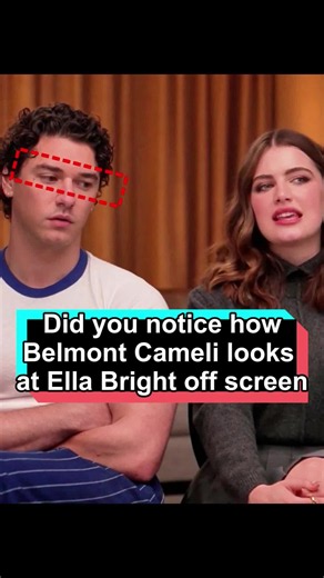 Did you notice how Belmont Cameli looks at Ella Bright off-screen?#tiktokcomfortwatchcontest#BelmontCameli#OffCampus#celebrity#usa