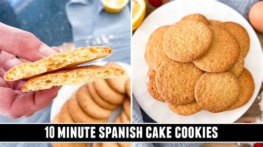 Traditional Spanish cake cookies in 10 minutes