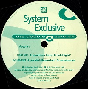 System Exclusive - The Double Zero EP