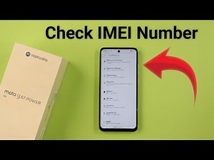 Moto G67 Power 5G: How to check imei Number?