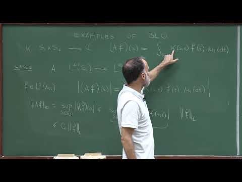 Doctorate program: Functional Analysis - Lecture 32. Examples of bounded linear maps: Integral...