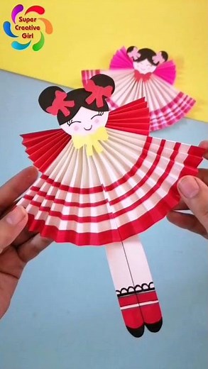 How to make Paper Doll | Easy kids craft ideas