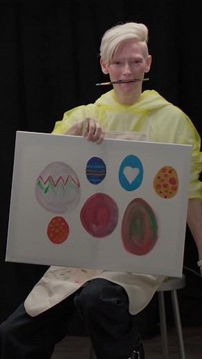 Tilda Swinton & Julio Torres, stars of Problemista, paint eggs and answer life's greatest questions like would Tilda want to be cryogenically frozen? Watch the full conversation on the A24 App and YouTube. 🎨🥚