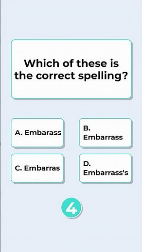 find the correct spelling | spelling test quiz | commonly misspelled words