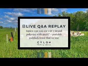 One or two strand polywire with goats? Portable paddock fencing - Live Q&A Replay June 29