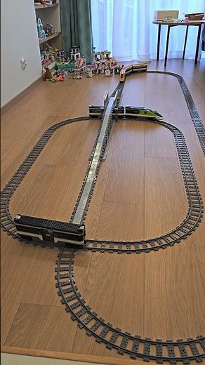 LEGO train chaos! 60197 crashes into 60337 and derails off bridge