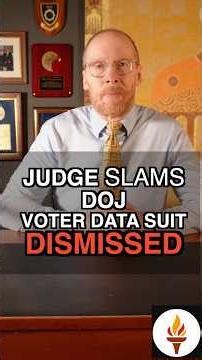 Judge Throws Out DOJ Voter-Data Lawsuit, Warns of Overreach #departmentofjustice #doj