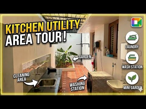 Kitchen Utility Tour| கிச்சன் சர்வீஸ் ஏரியா டூர் ❌Mistakes to avoid in kitchen utility