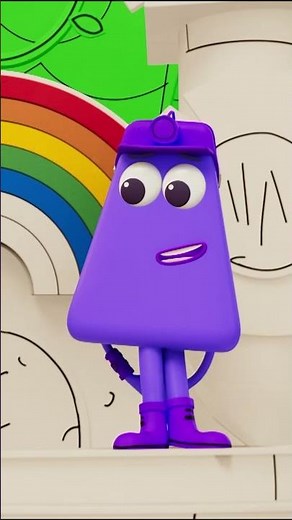 Excited Indigo & Violet! 🌈 | Explore Colours for Kids | @Colourblocks #shorts